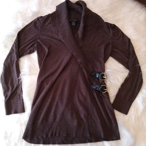 INC international concepts Brown belt sweater